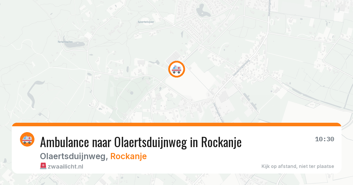 Ambulance naar Olaertsduijnweg in Rockanje — 21 mrt 2026