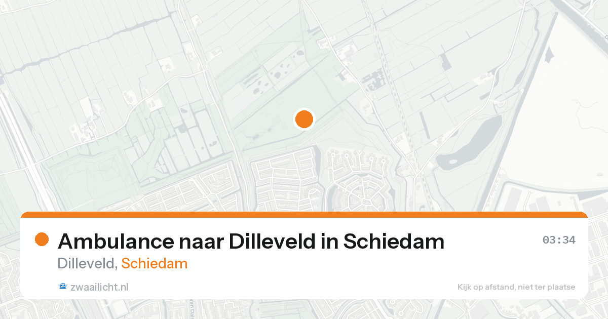 Ambulance naar Dilleveld in Schiedam — 21 aug 2026