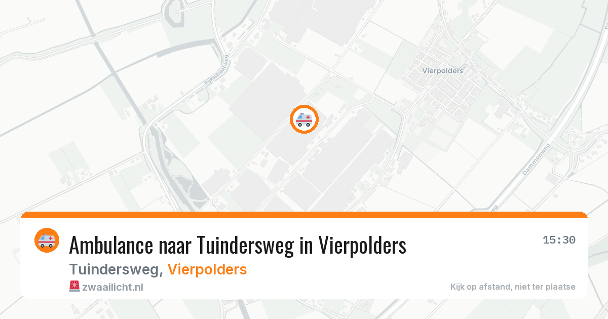 Ambulance naar Tuindersweg in Vierpolders — 4 jun 2026