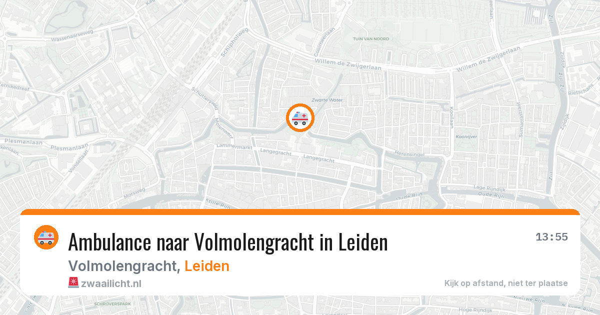 Ambulance naar Volmolengracht in Leiden — 27 jun 2026