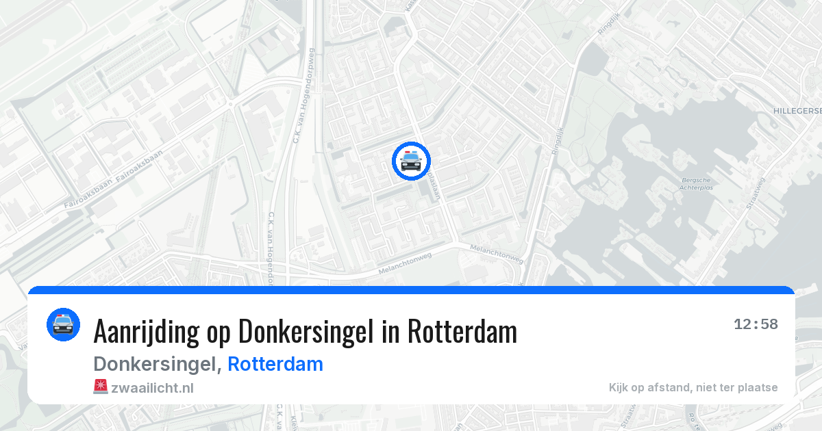 Aanrijding op Donkersingel in Rotterdam — 29 jul 2026