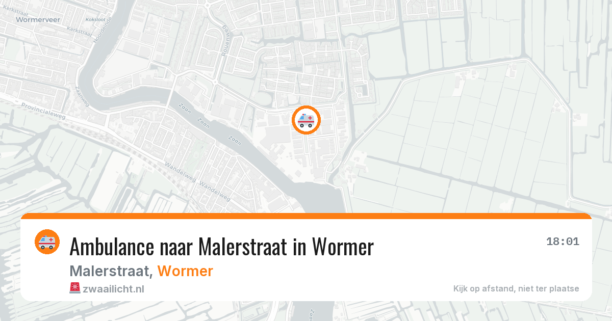 Ambulance naar Malerstraat in Wormer — 31 jul 2026