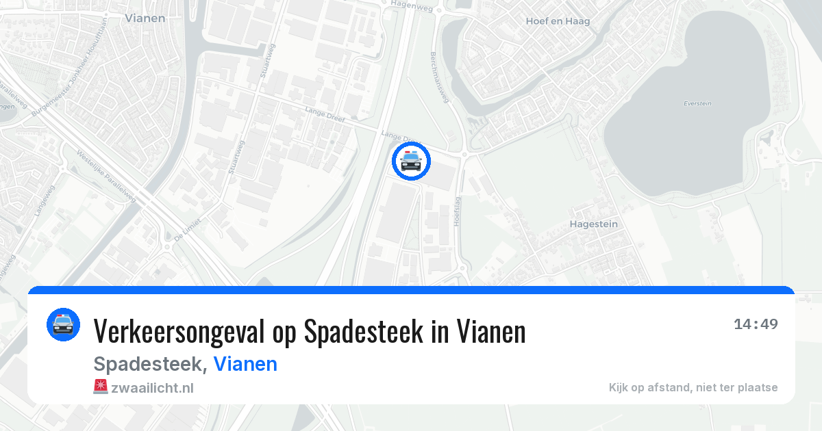 Verkeersongeval op Spadesteek in Vianen — 24 mei 2026