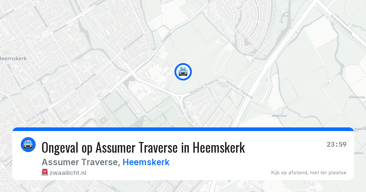 Ongeval op Assumer Traverse in Heemskerk — 4 apr 2026