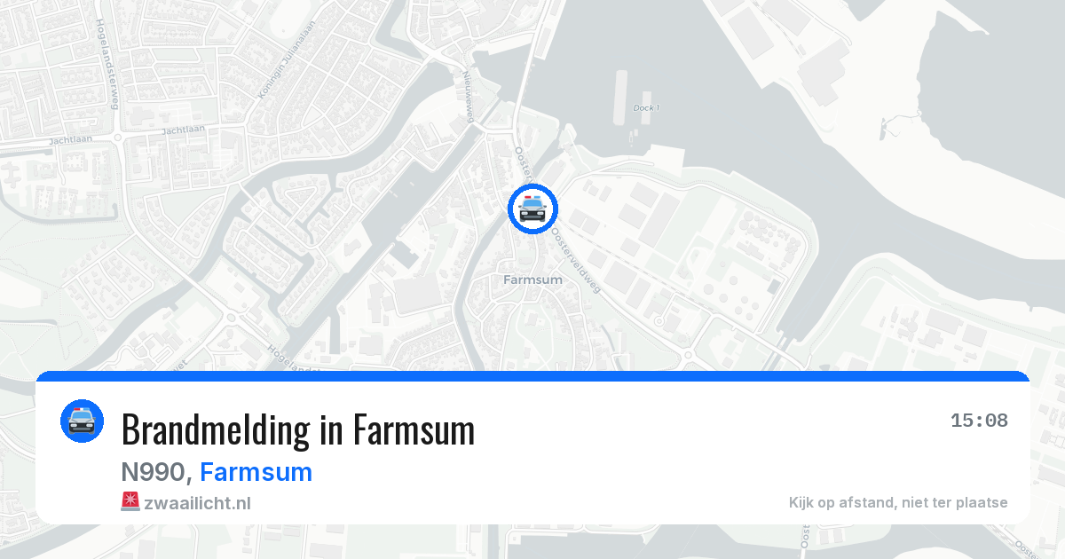 Brandmelding in Farmsum — 4 jul 2026