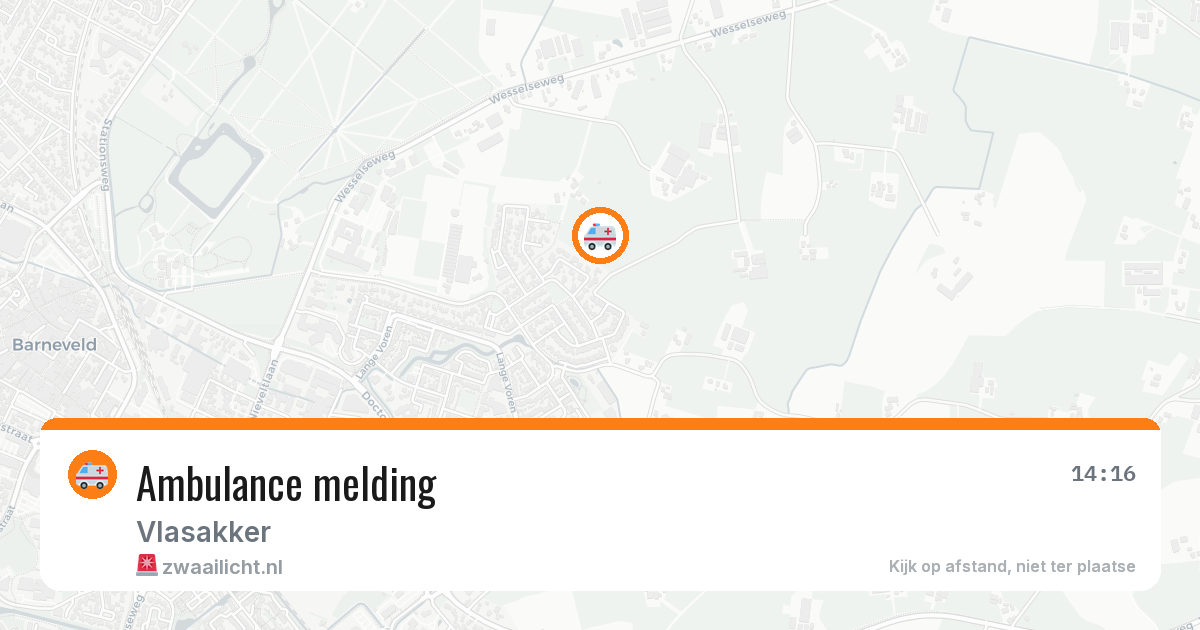 Ambulance melding — 15 mei 2026