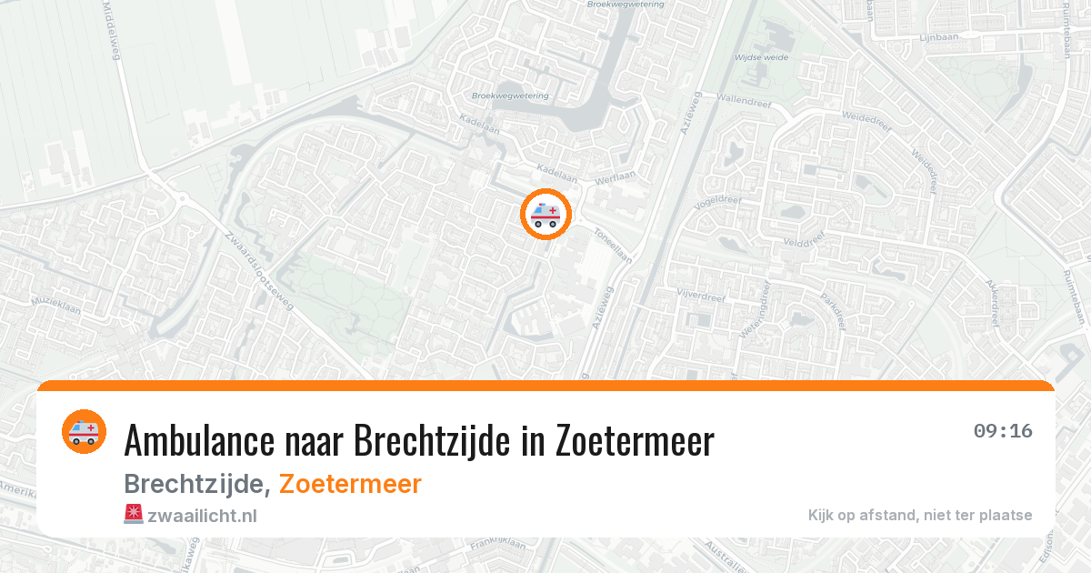 Ambulance naar Brechtzijde in Zoetermeer — 23 jun 2026