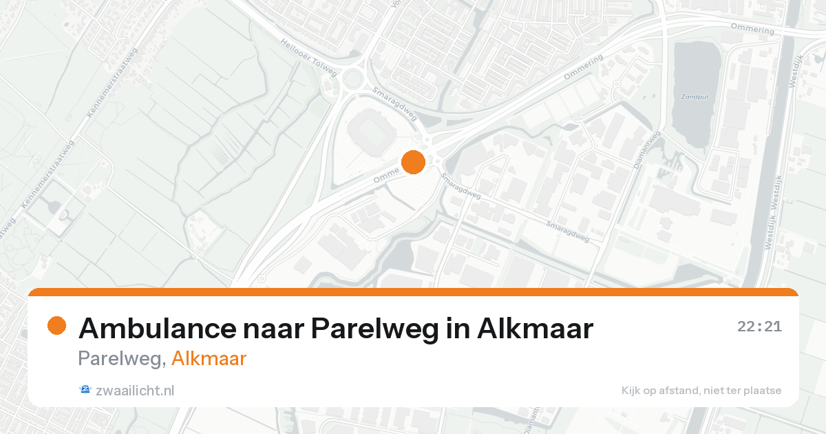 Ambulance naar Parelweg in Alkmaar — 20 mei 2026