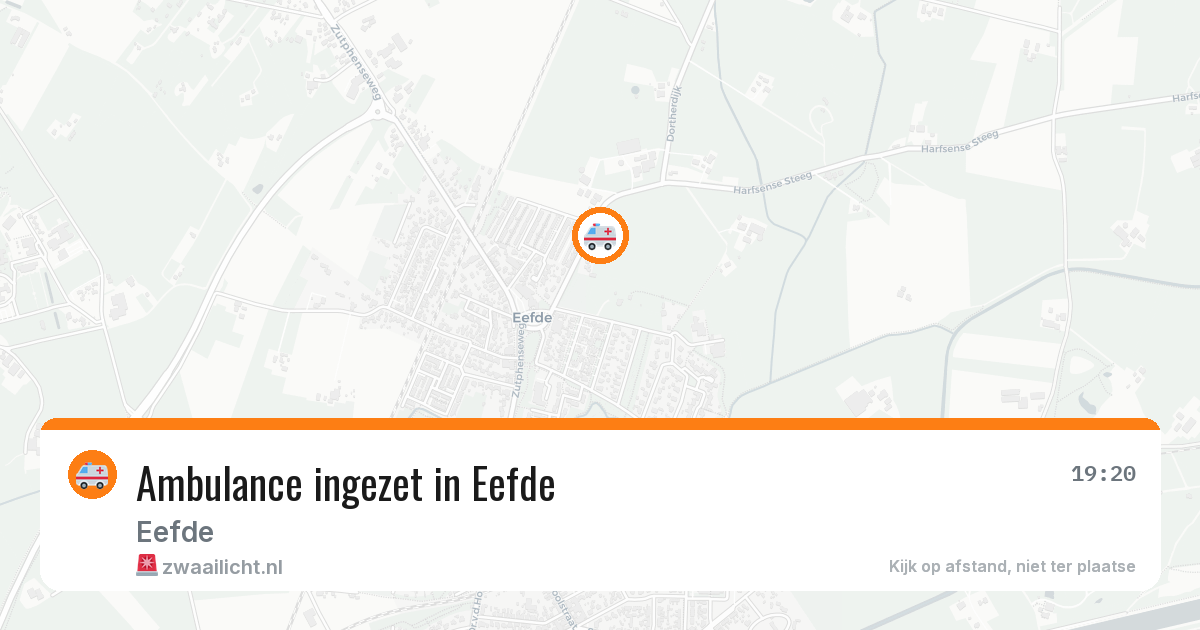 Ambulance ingezet in Eefde — 12 aug 2026
