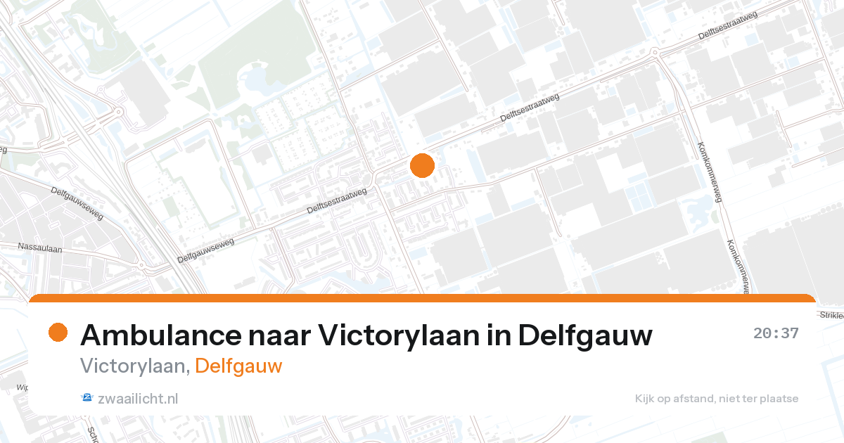 Ambulance naar Victorylaan in Delfgauw — 6 jun 2026