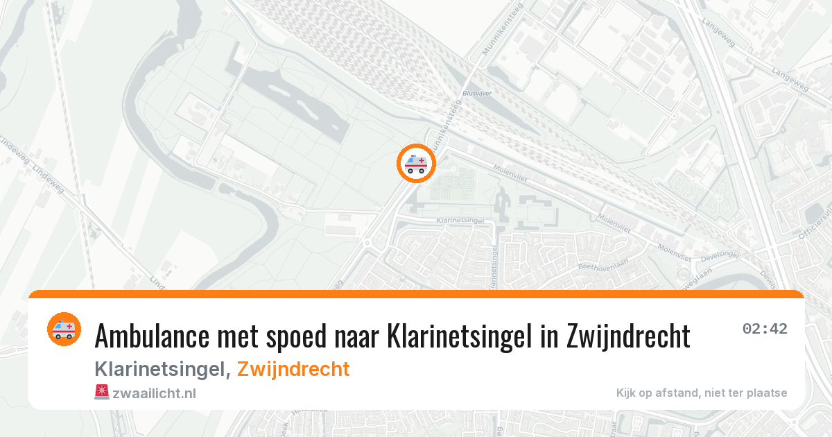 Ambulance met spoed naar Klarinetsingel in Zwijndrecht — 10 jul 2026