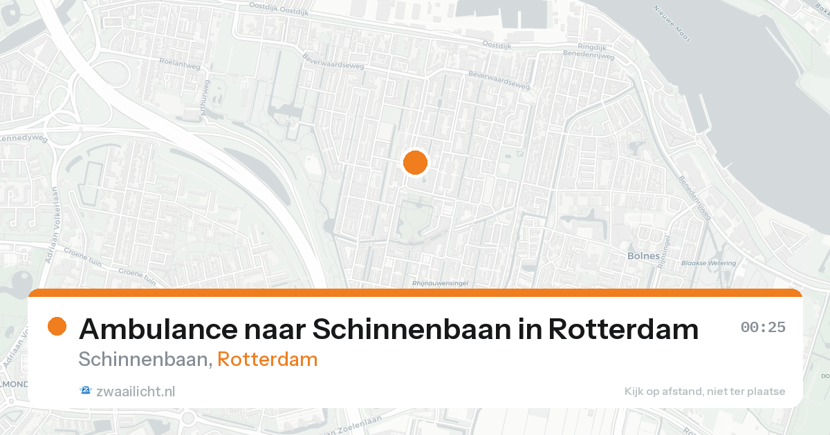 Ambulance naar Schinnenbaan in Rotterdam — 14 jul 2026