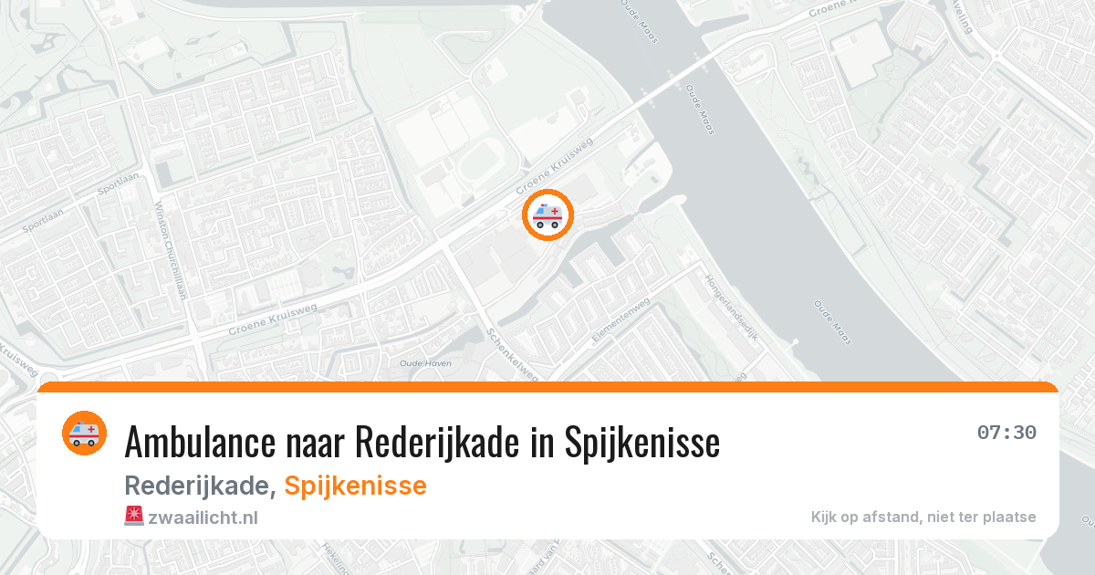 Ambulance naar Rederijkade in Spijkenisse — 24 jun 2026