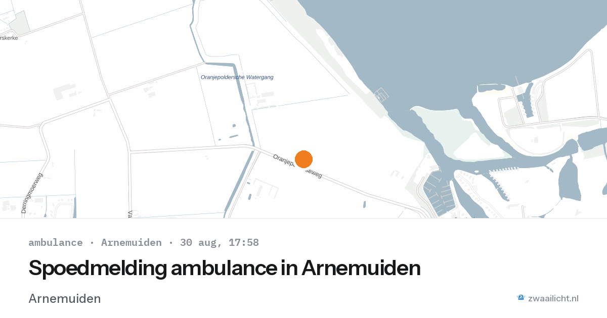 Spoedmelding ambulance in Arnemuiden — 30 aug 2026