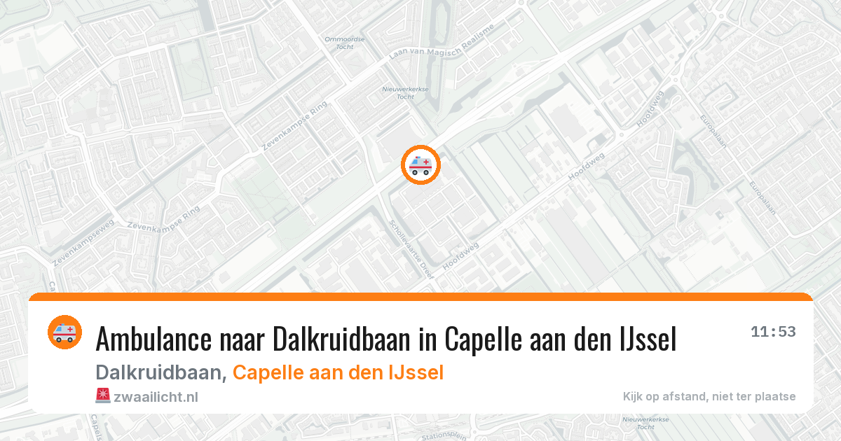 Ambulance naar Dalkruidbaan in Capelle aan den IJssel — 29 jul 2026
