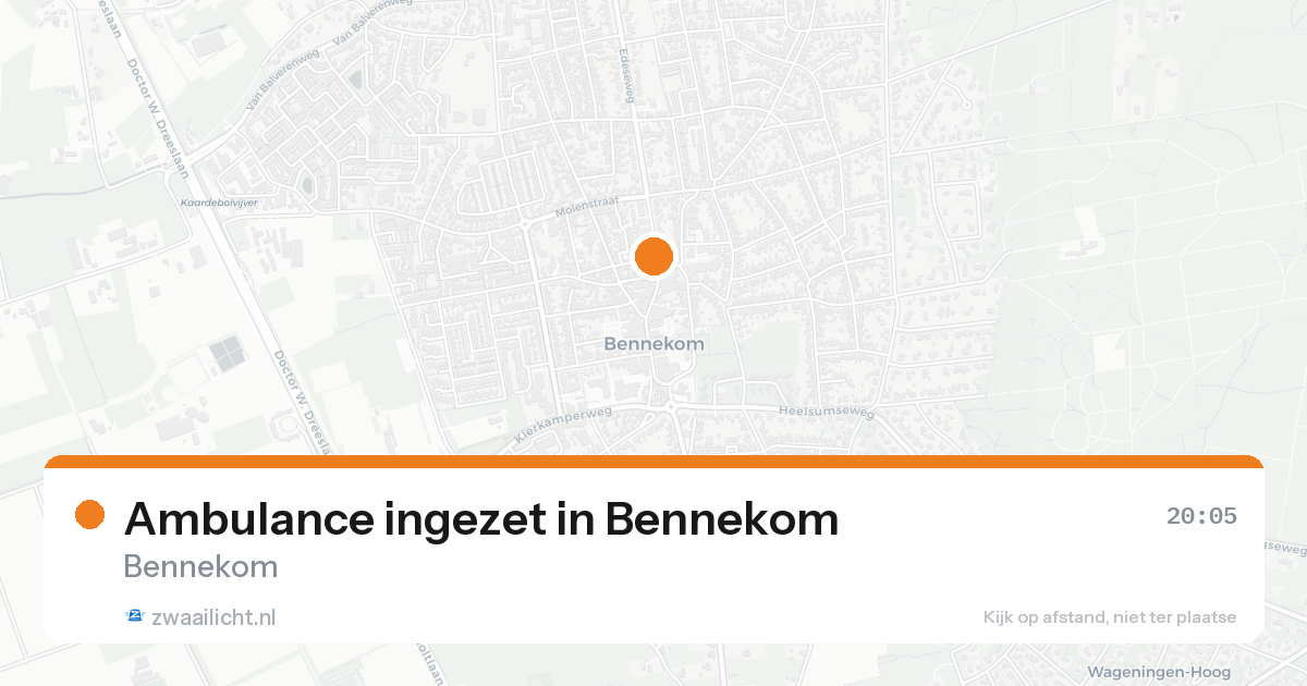 Ambulance ingezet in Bennekom — 7 feb 2026