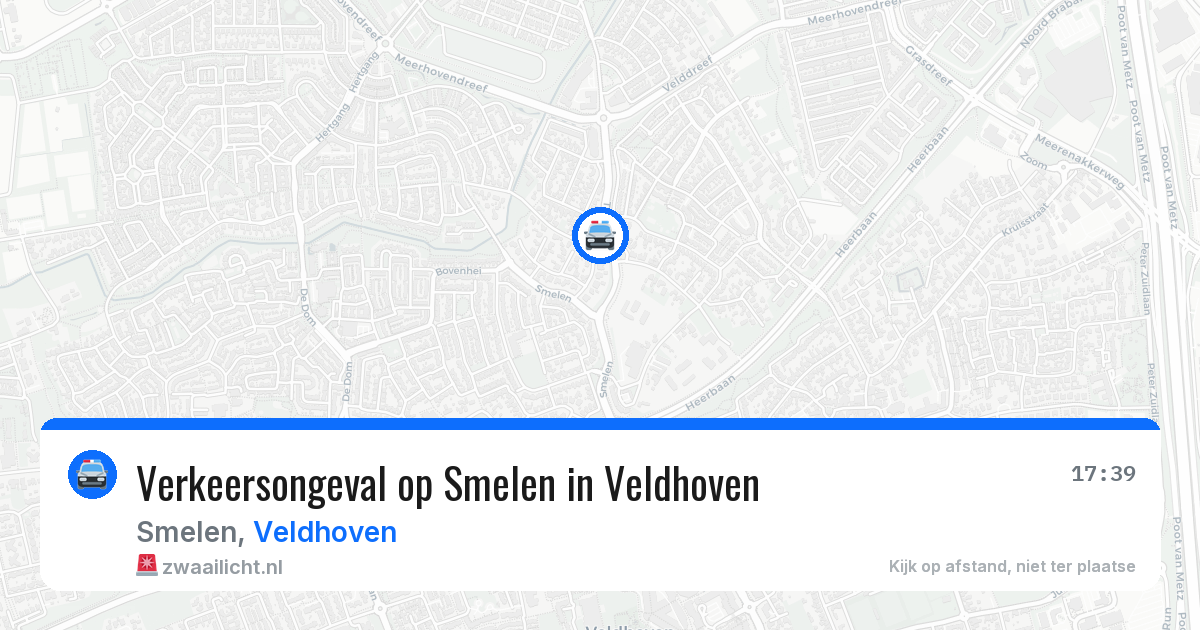 Verkeersongeval op Smelen in Veldhoven — 15 jul 2026