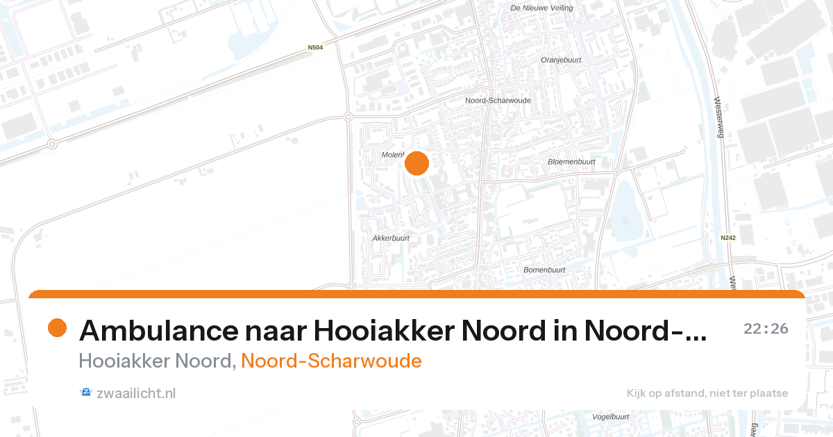 Ambulance naar Hooiakker Noord in Noord-Scharwoude — 31 jan 2026