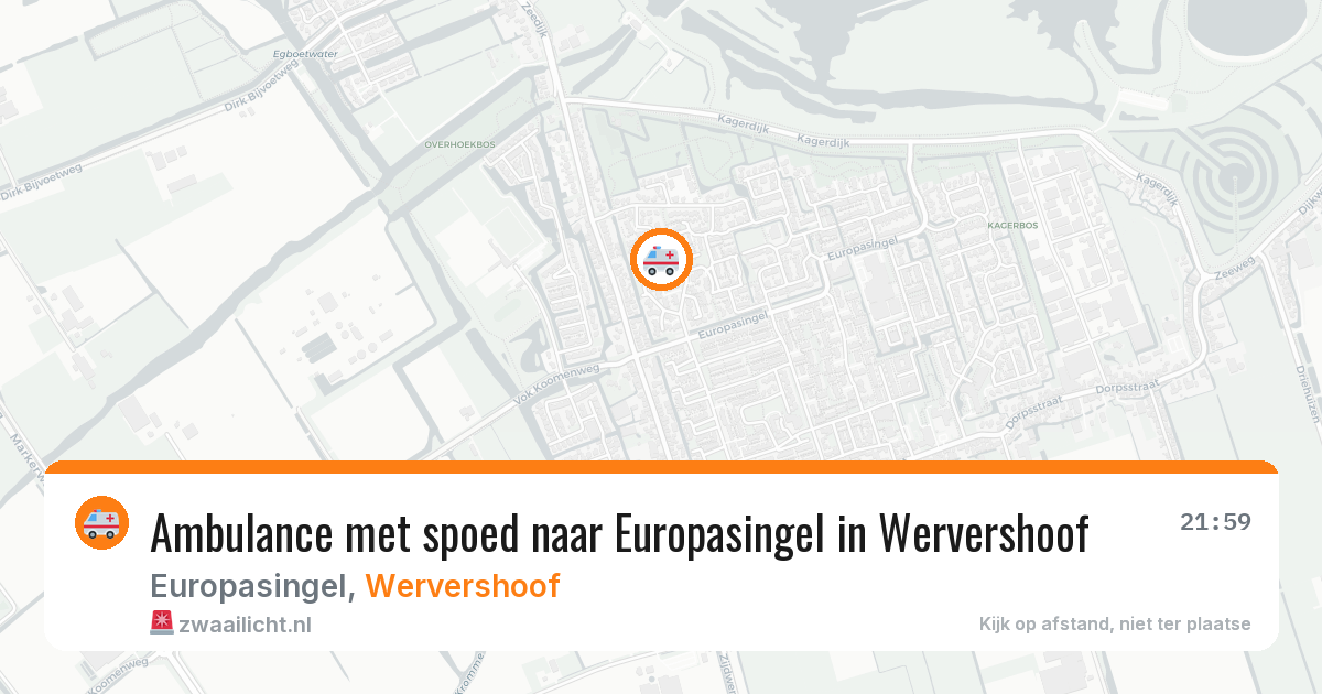 Ambulance met spoed naar Europasingel in Wervershoof — 25 jun 2026