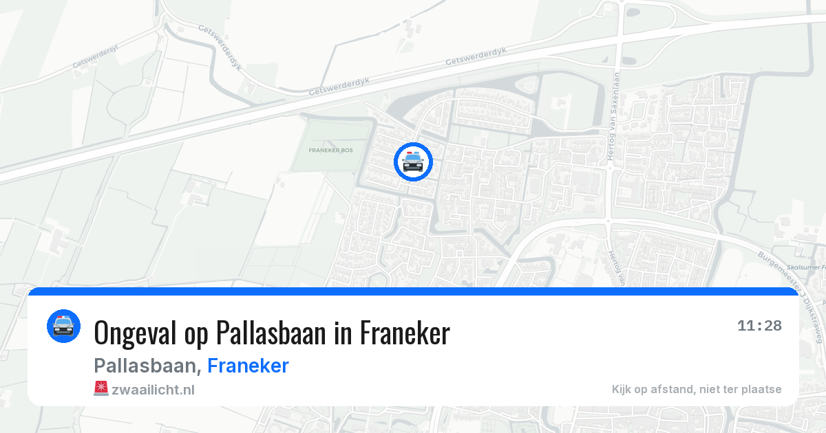 Ongeval op Pallasbaan in Franeker — 30 mei 2026