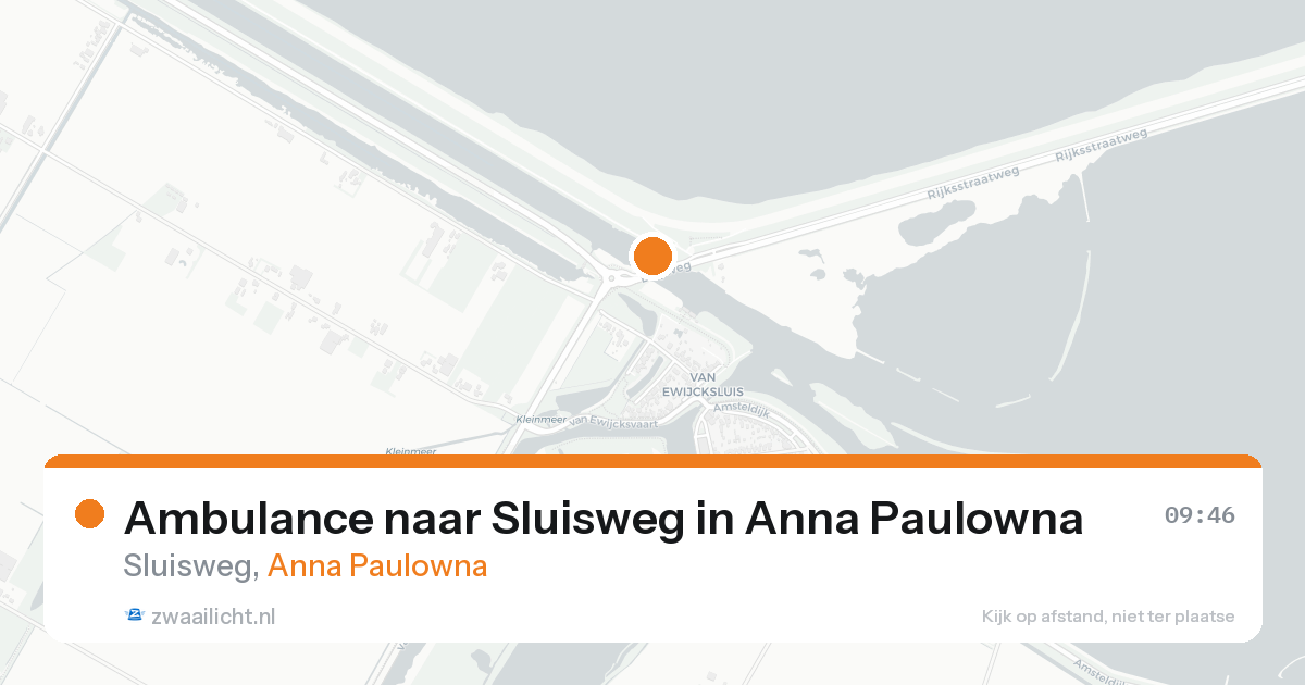 Ambulance naar Sluisweg in Anna Paulowna — 15 aug 2026