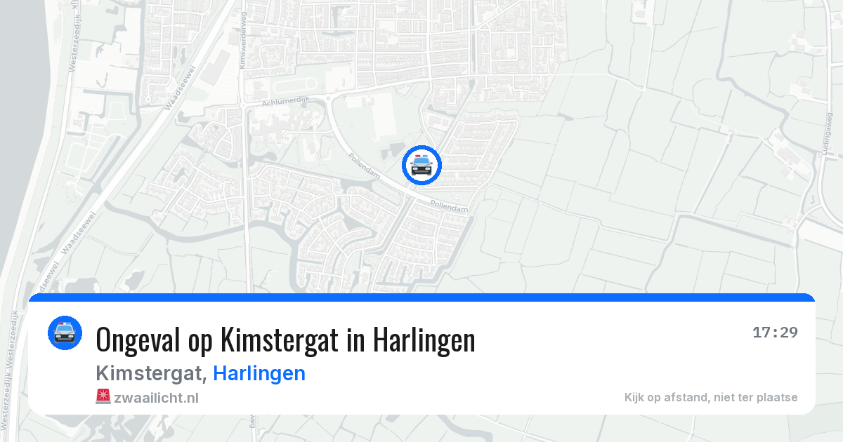 Ongeval op Kimstergat in Harlingen — 24 mei 2026