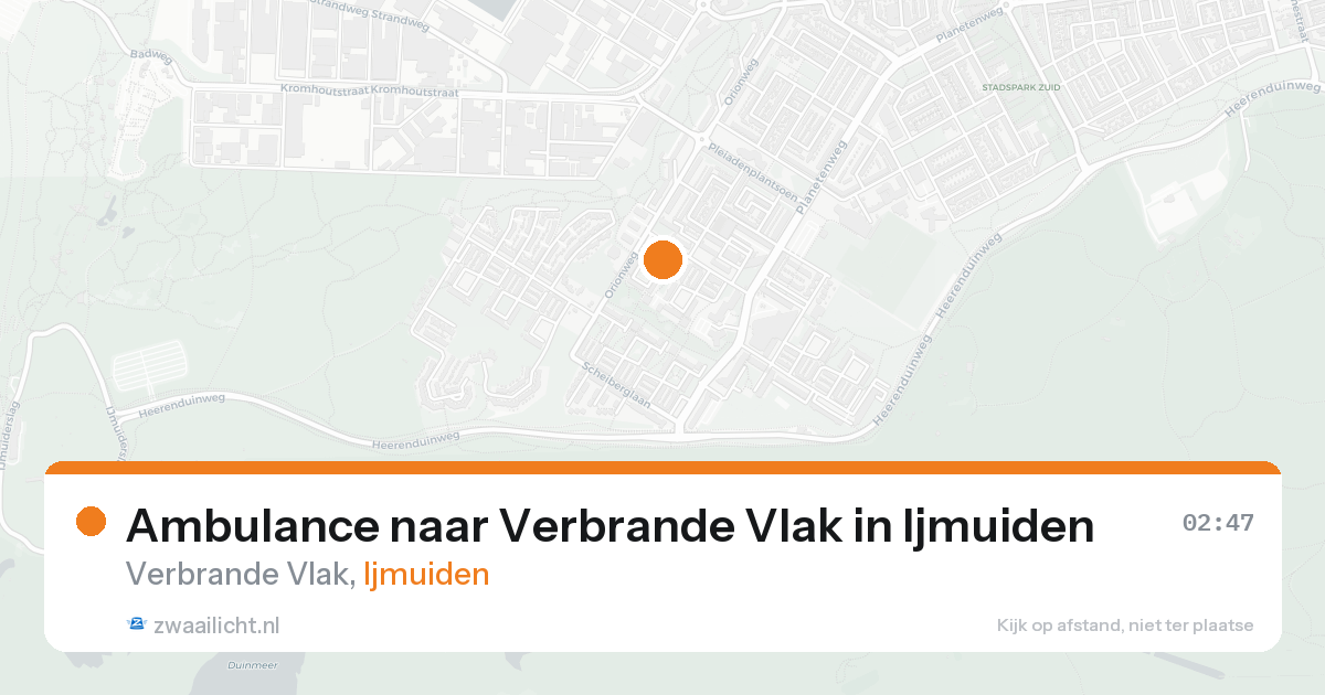 Ambulance naar Verbrande Vlak in Ijmuiden — 8 feb 2026