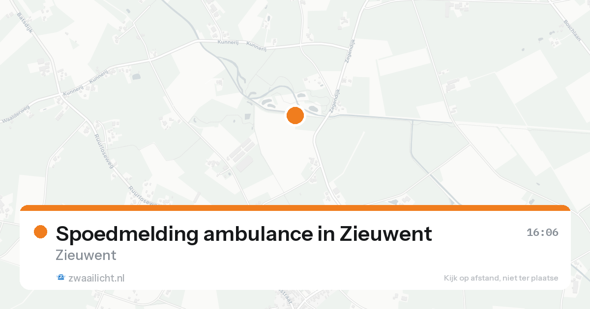 Spoedmelding ambulance in Zieuwent — 17 aug 2026
