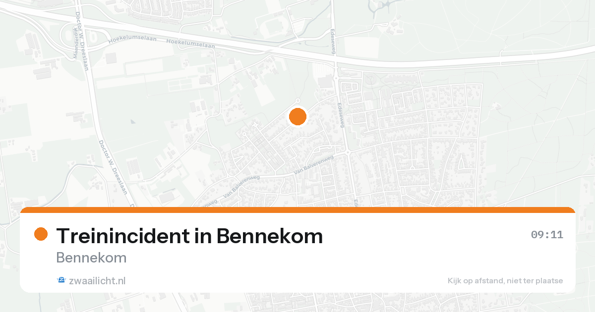 Treinincident in Bennekom — 24 aug 2026