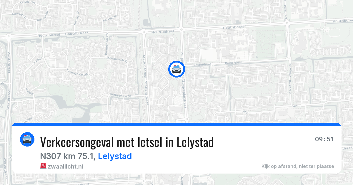 Verkeersongeval met letsel in Lelystad — 11 apr 2026