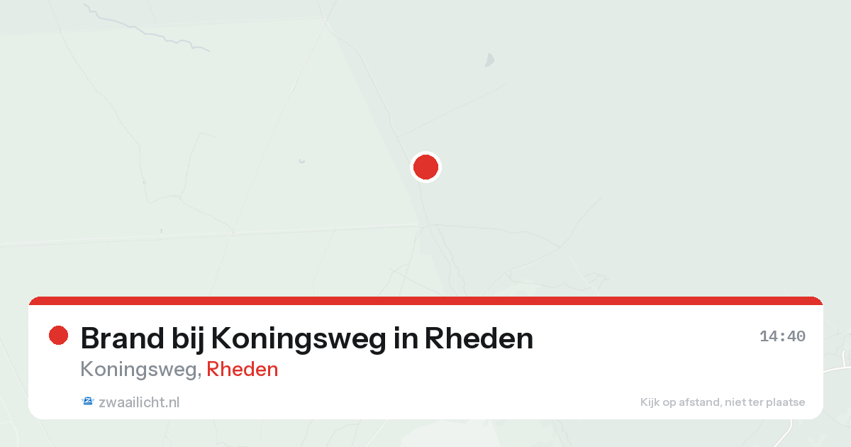 Brand bij Koningsweg in Rheden — 24 aug 2026