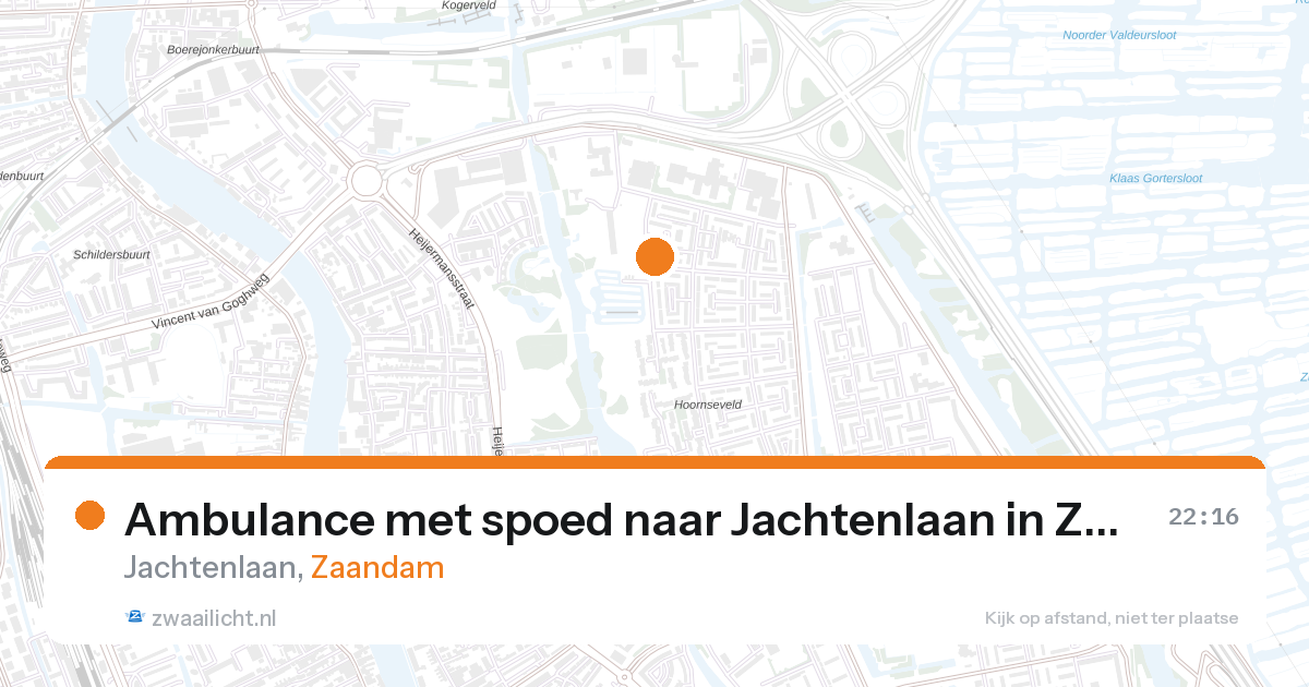 Ambulance met spoed naar Jachtenlaan in Zaandam — 13 jun 2026