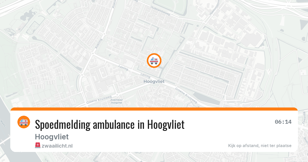 Spoedmelding ambulance in Hoogvliet — 23 jun 2026