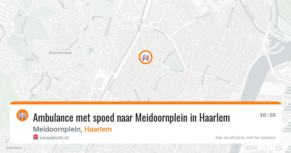 Ambulance met spoed naar Meidoornplein in Haarlem — 19 mrt 2026
