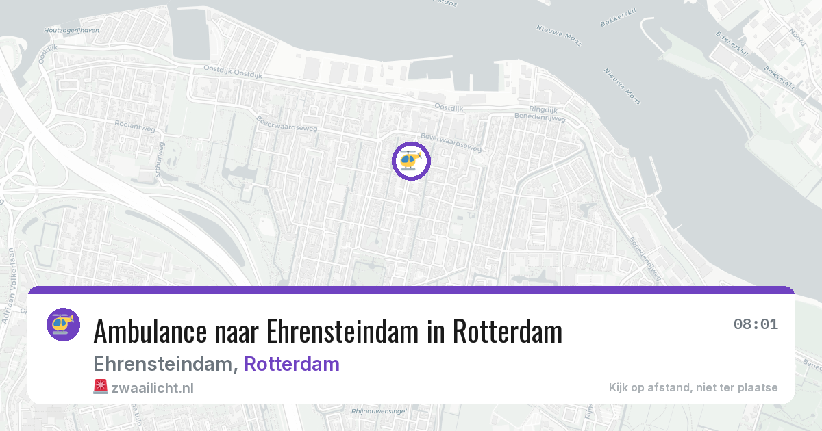 Ambulance naar Ehrensteindam in Rotterdam — 28 jun 2026
