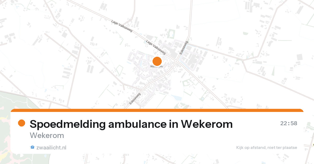 Spoedmelding ambulance in Wekerom — 31 jan 2026