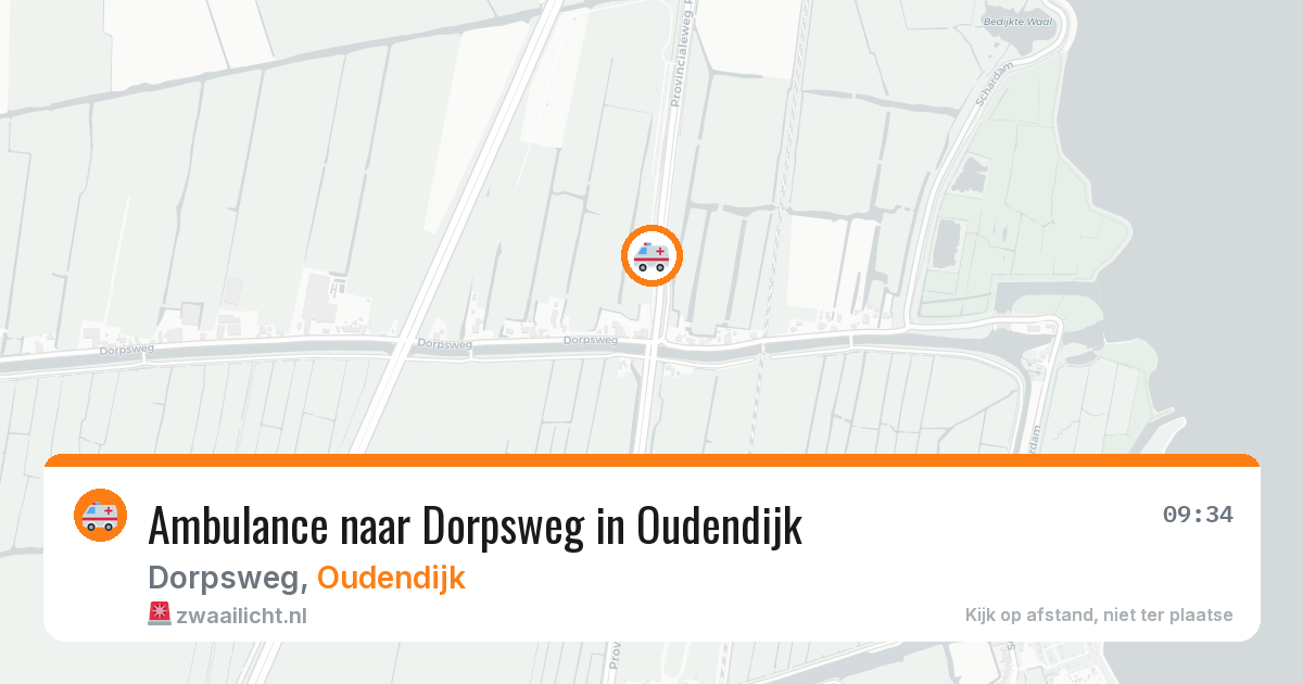 Ambulance naar Dorpsweg in Oudendijk — 2 jul 2026