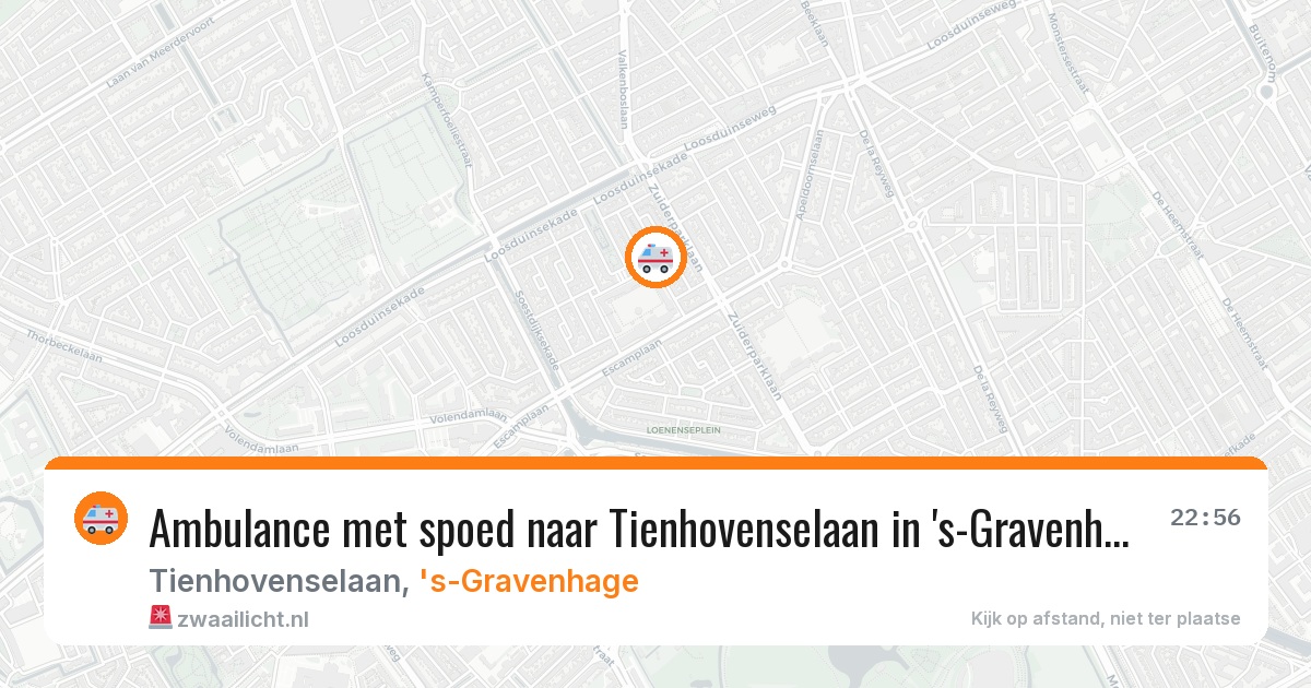 Ambulance met spoed naar Tienhovenselaan in 's-Gravenhage — 6 jun 2026