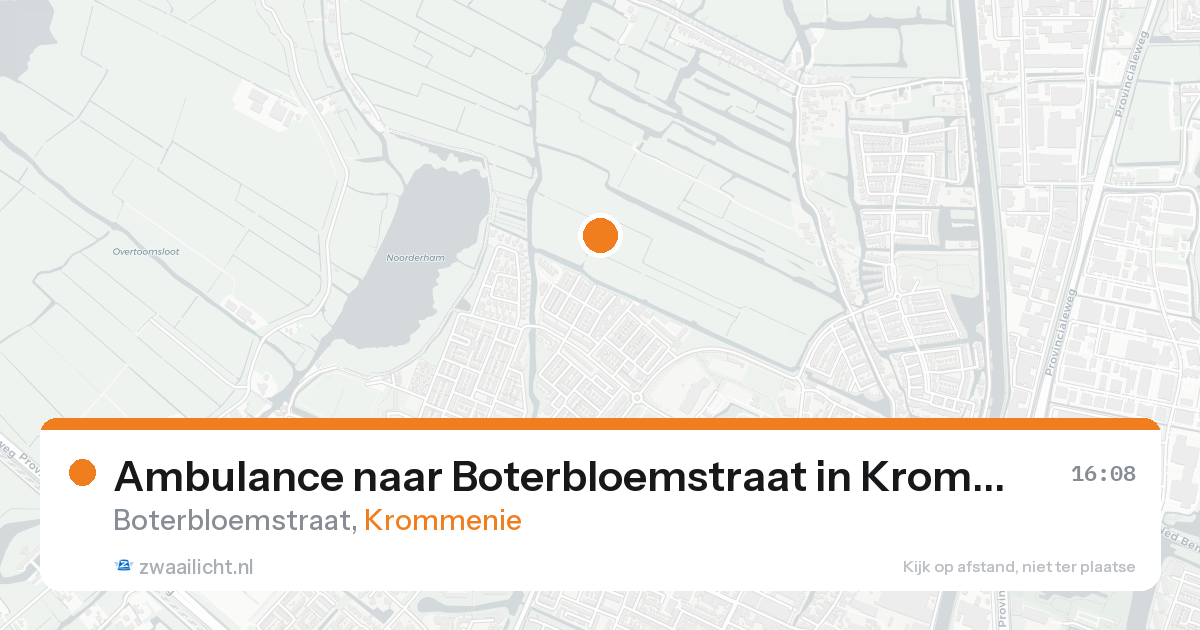 Ambulance naar Boterbloemstraat in Krommenie — 18 aug 2026