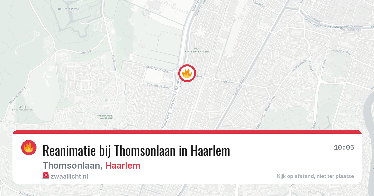 Reanimatie bij Thomsonlaan in Haarlem — 7 jun 2026