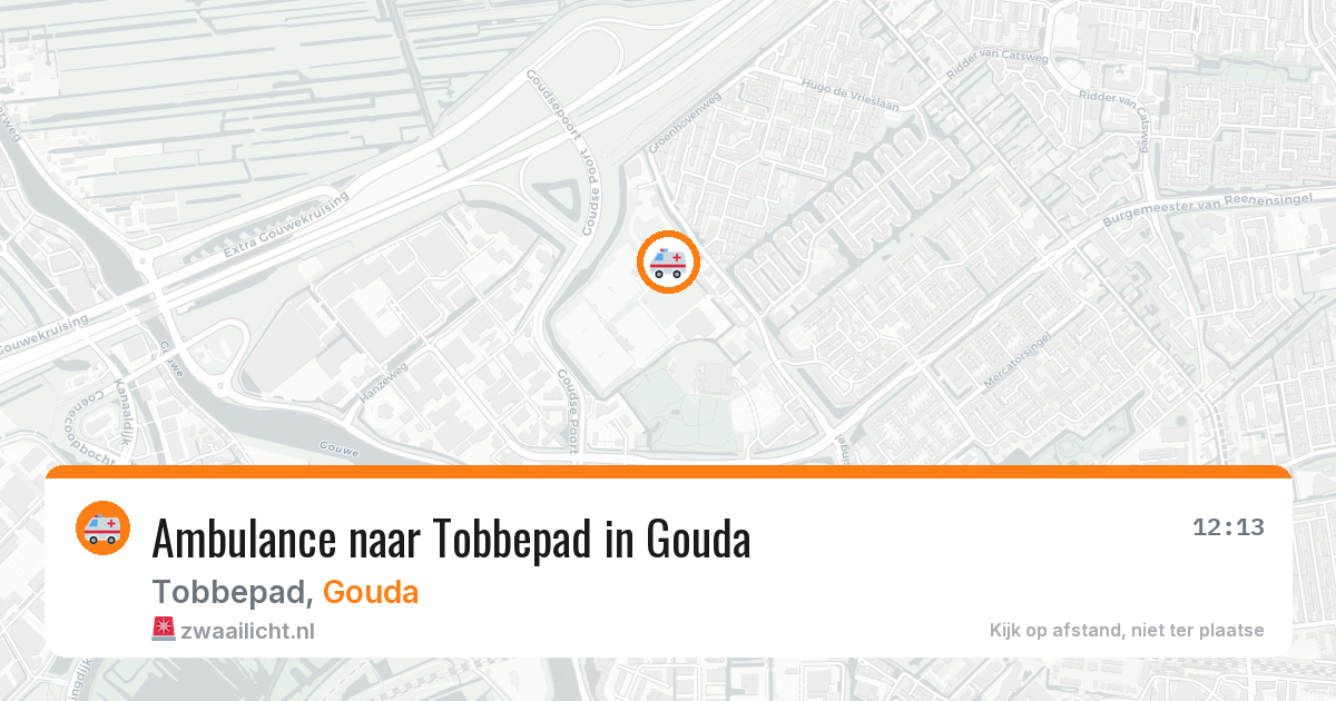 Ambulance naar Tobbepad in Gouda — 20 mei 2026