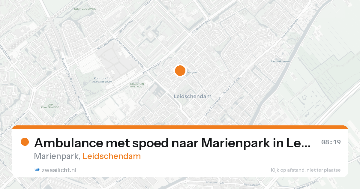 Ambulance met spoed naar Marienpark in Leidschendam — 8 feb 2026