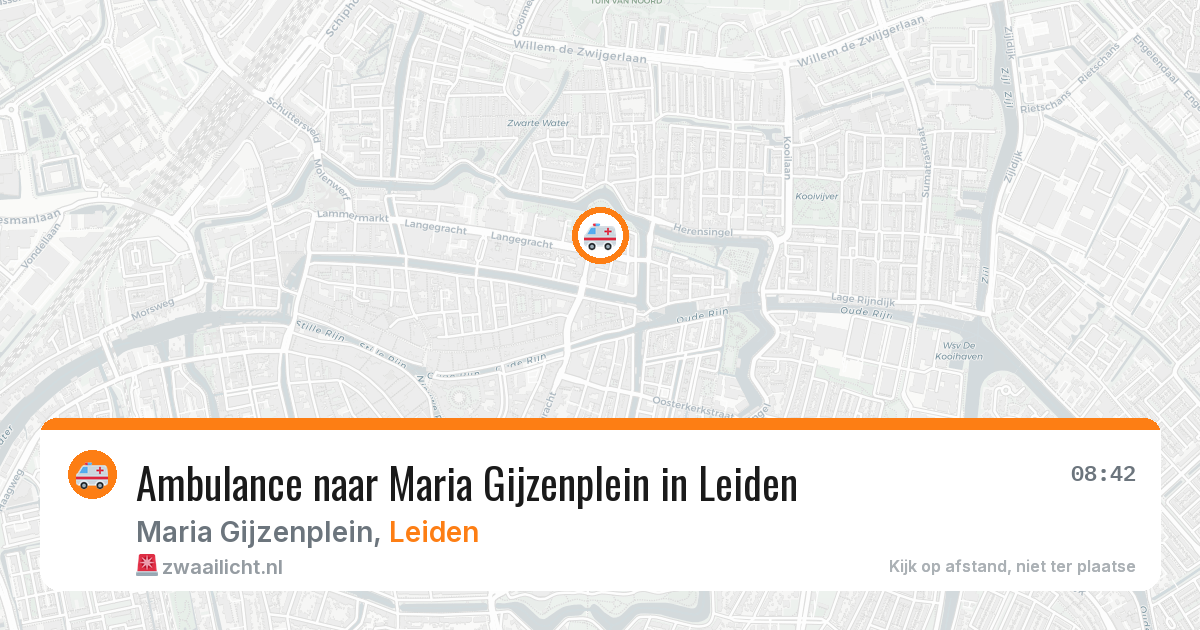 Ambulance naar Maria Gijzenplein in Leiden — 16 jun 2026