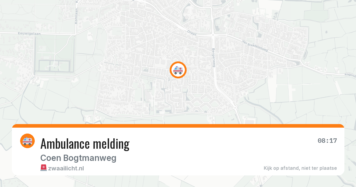 Ambulance melding — 7 apr 2026