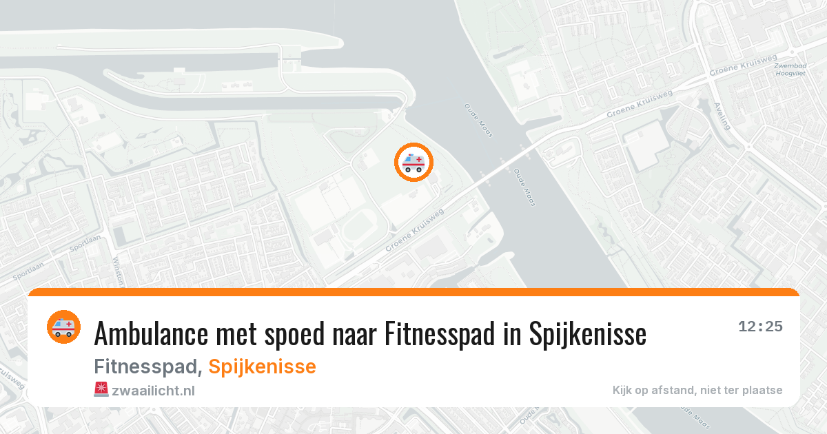 Ambulance met spoed naar Fitnesspad in Spijkenisse — 5 aug 2026