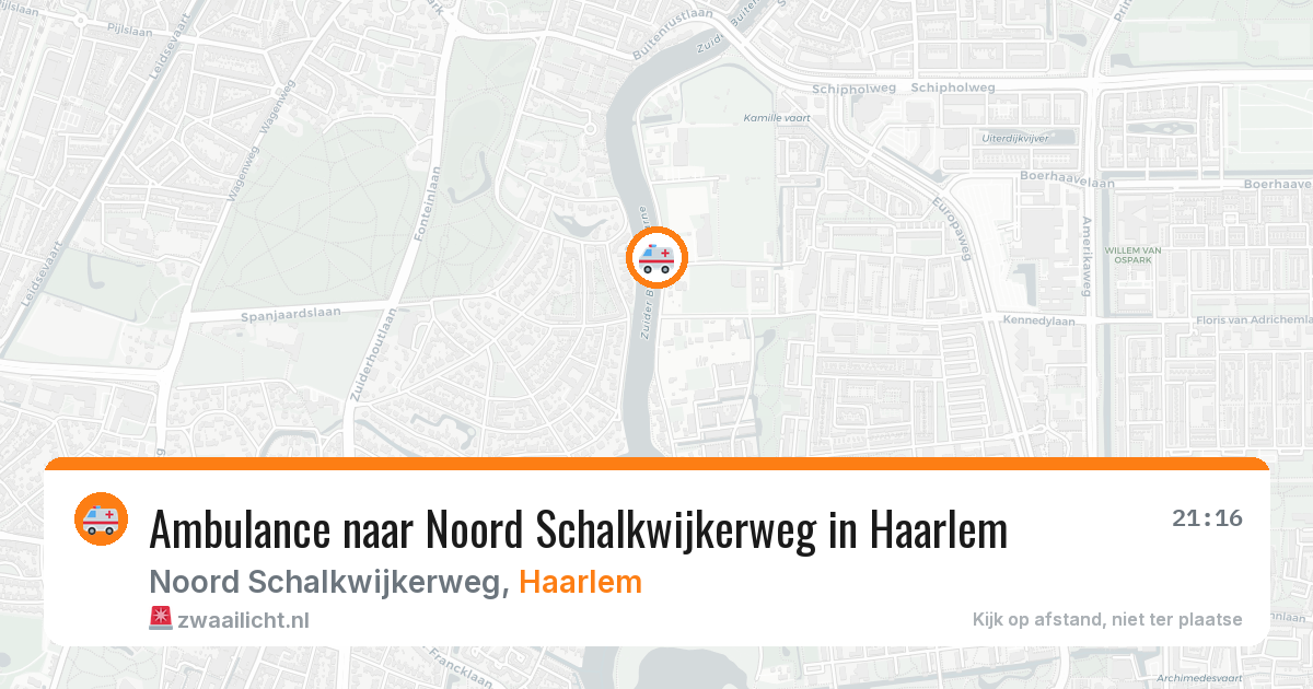 Ambulance naar Noord Schalkwijkerweg in Haarlem — 24 mei 2026