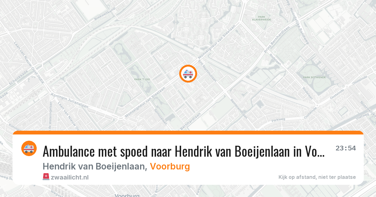 Ambulance met spoed naar Hendrik van Boeijenlaan in Voorburg — 25 feb 2026