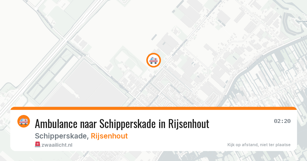Ambulance naar Schipperskade in Rijsenhout — 23 feb 2026