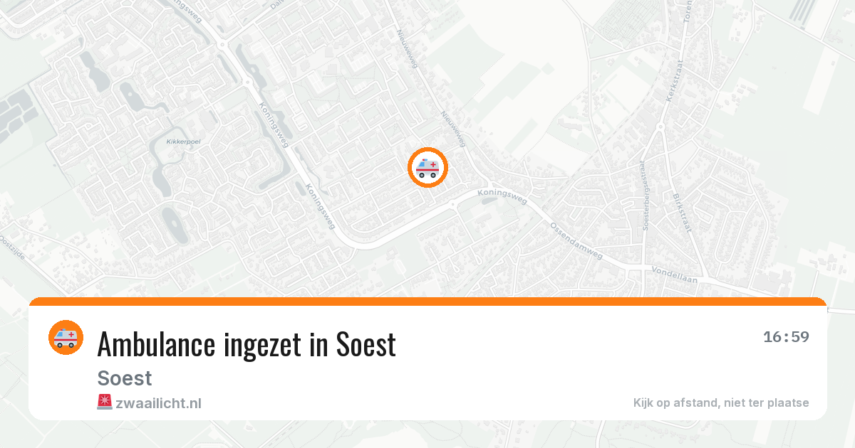 Ambulance ingezet in Soest — 15 jun 2026