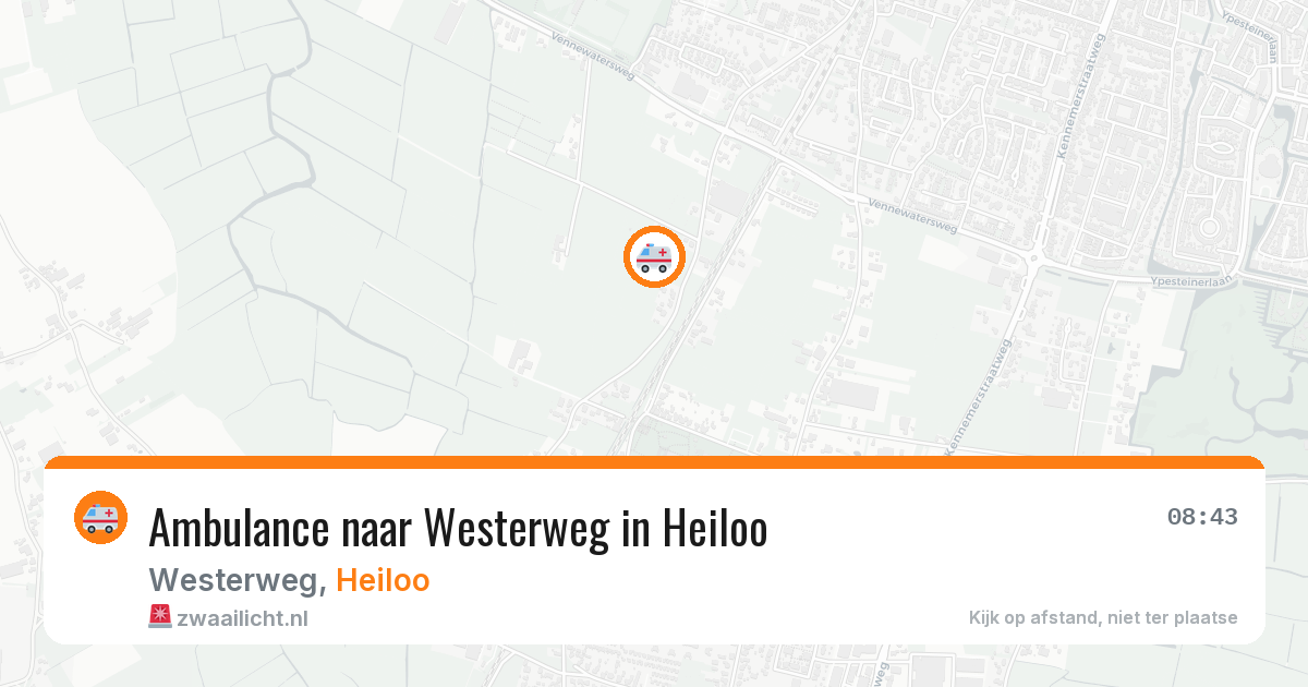 Ambulance naar Westerweg in Heiloo — 10 aug 2026